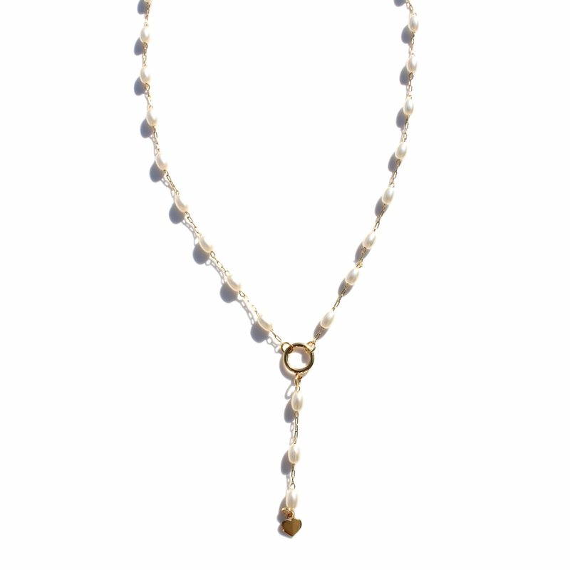 Lariat Pearl Necklace